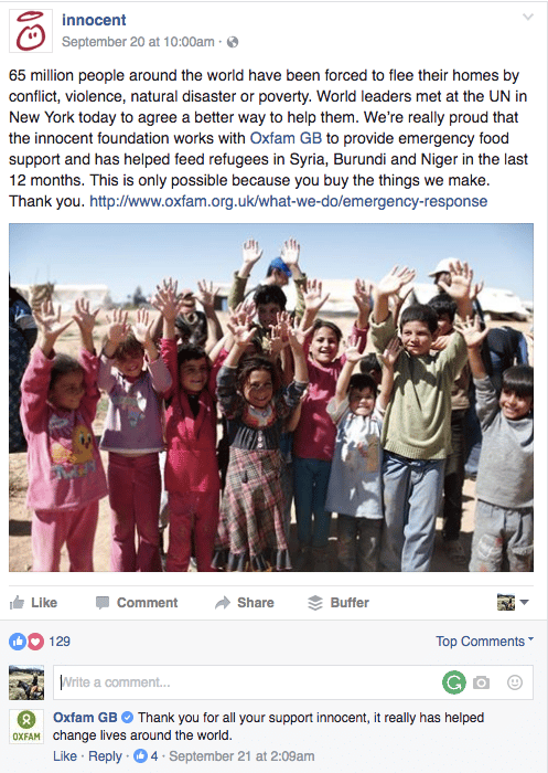 Innocent Drinks Facebook