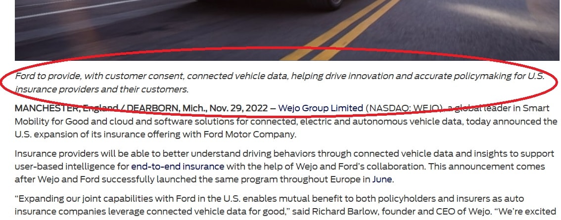 Ford Pr Summary