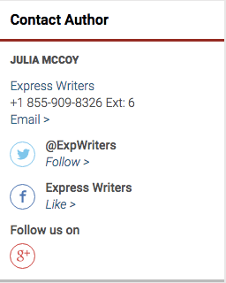 Contact info