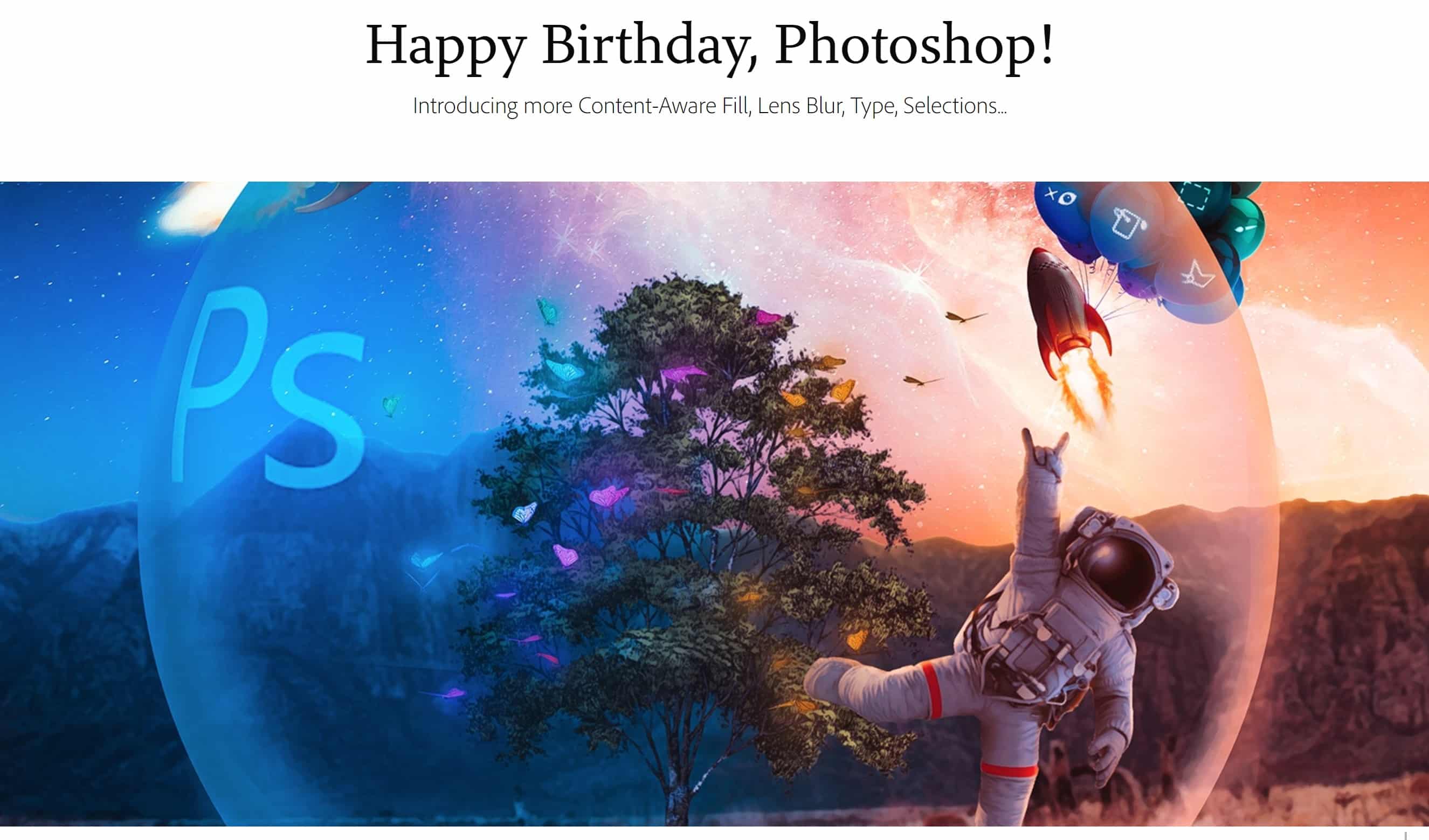 Adobe press release headline