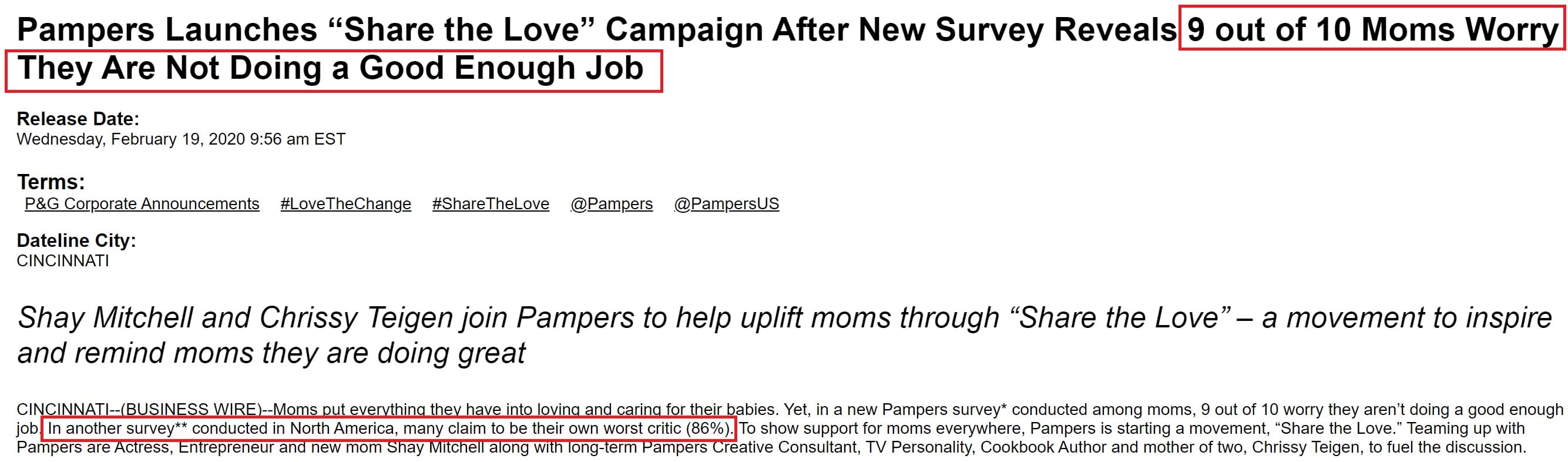 using quotes in a press release