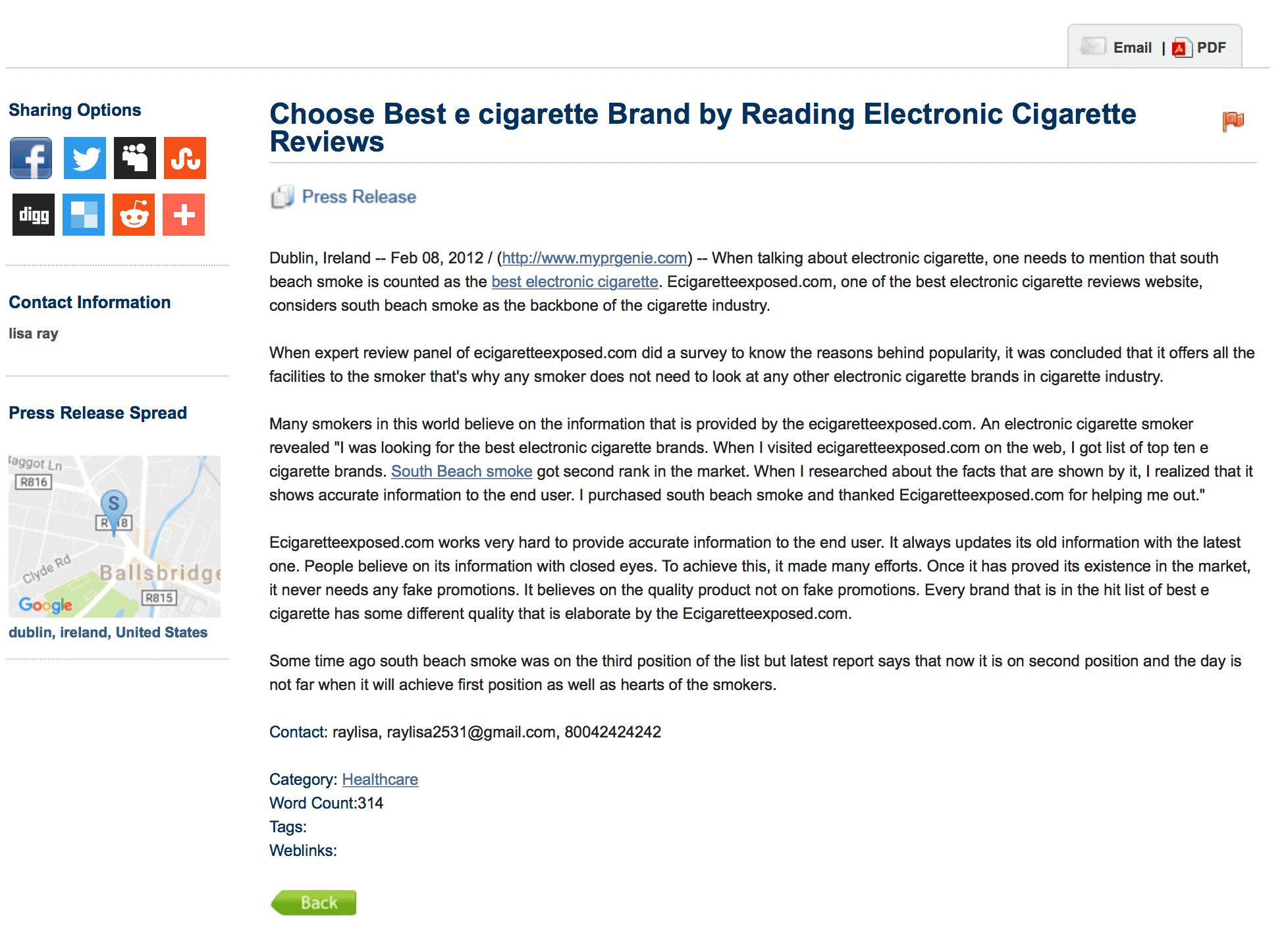 press release