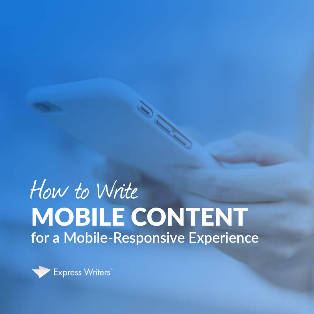 how to write mobile content