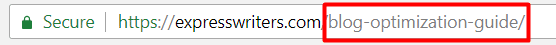 URL keyword example