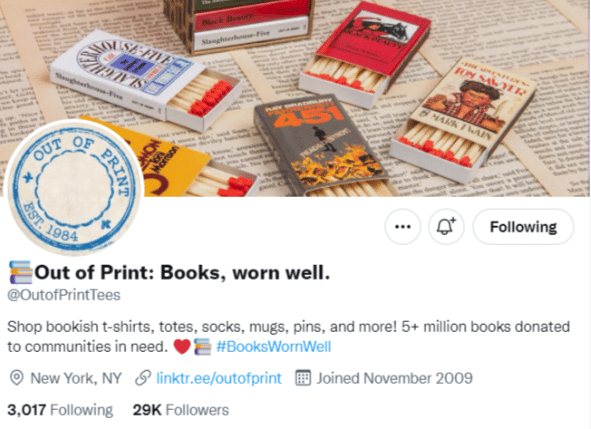 out of print brand twitter
