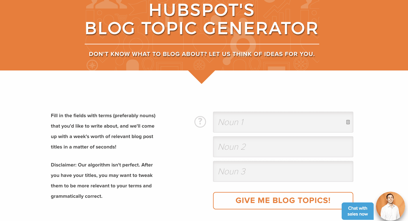 Blog Topic Generator Screenshot