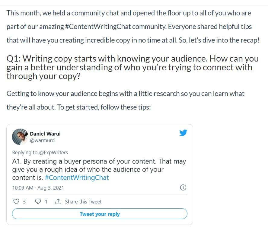 blogging community