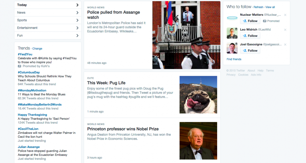 Twitter Moments Screenshot