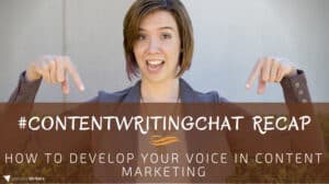 #ContentWritingChat recap