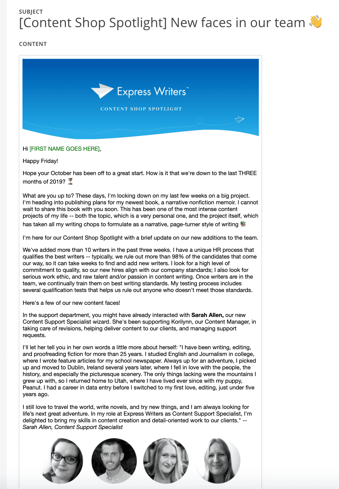 convertkit email example