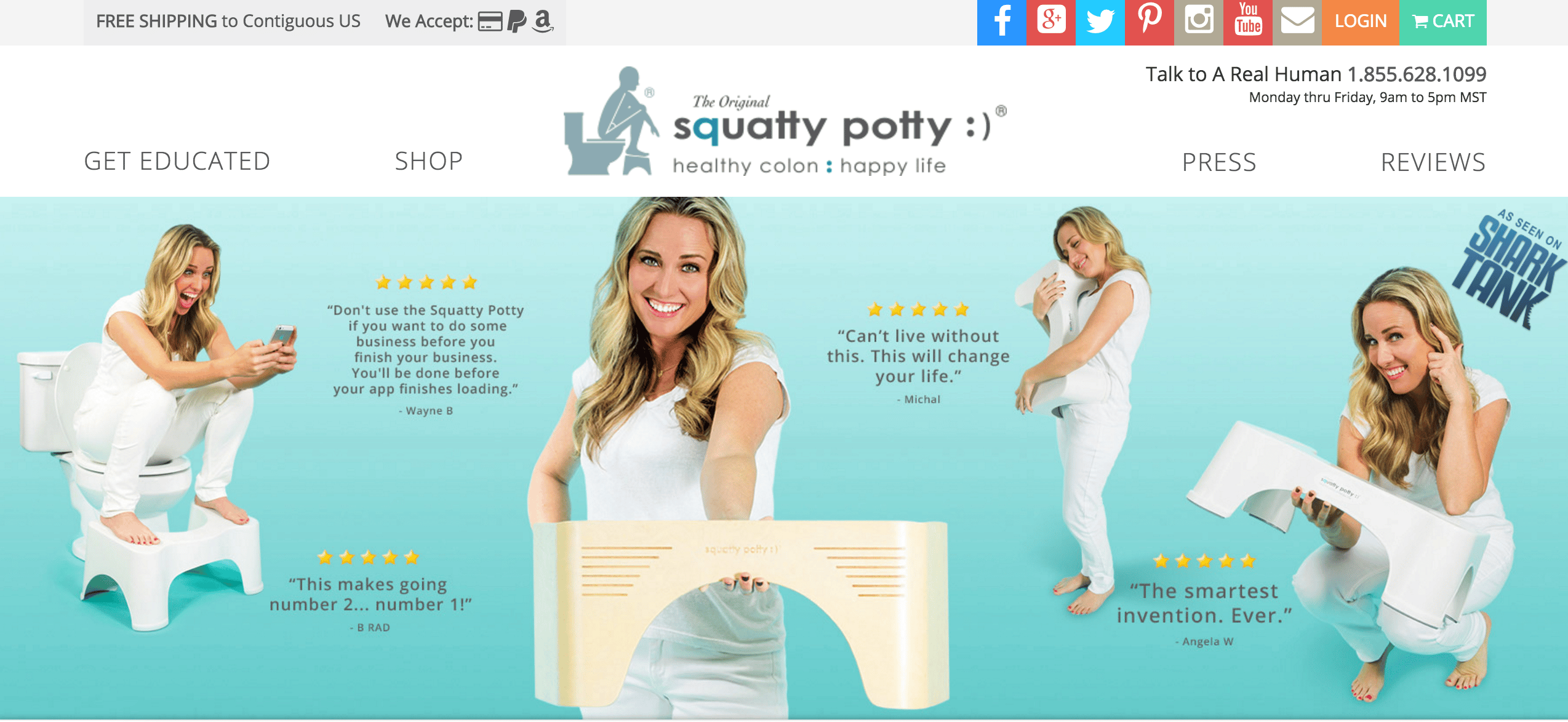 squatty potty content marketing