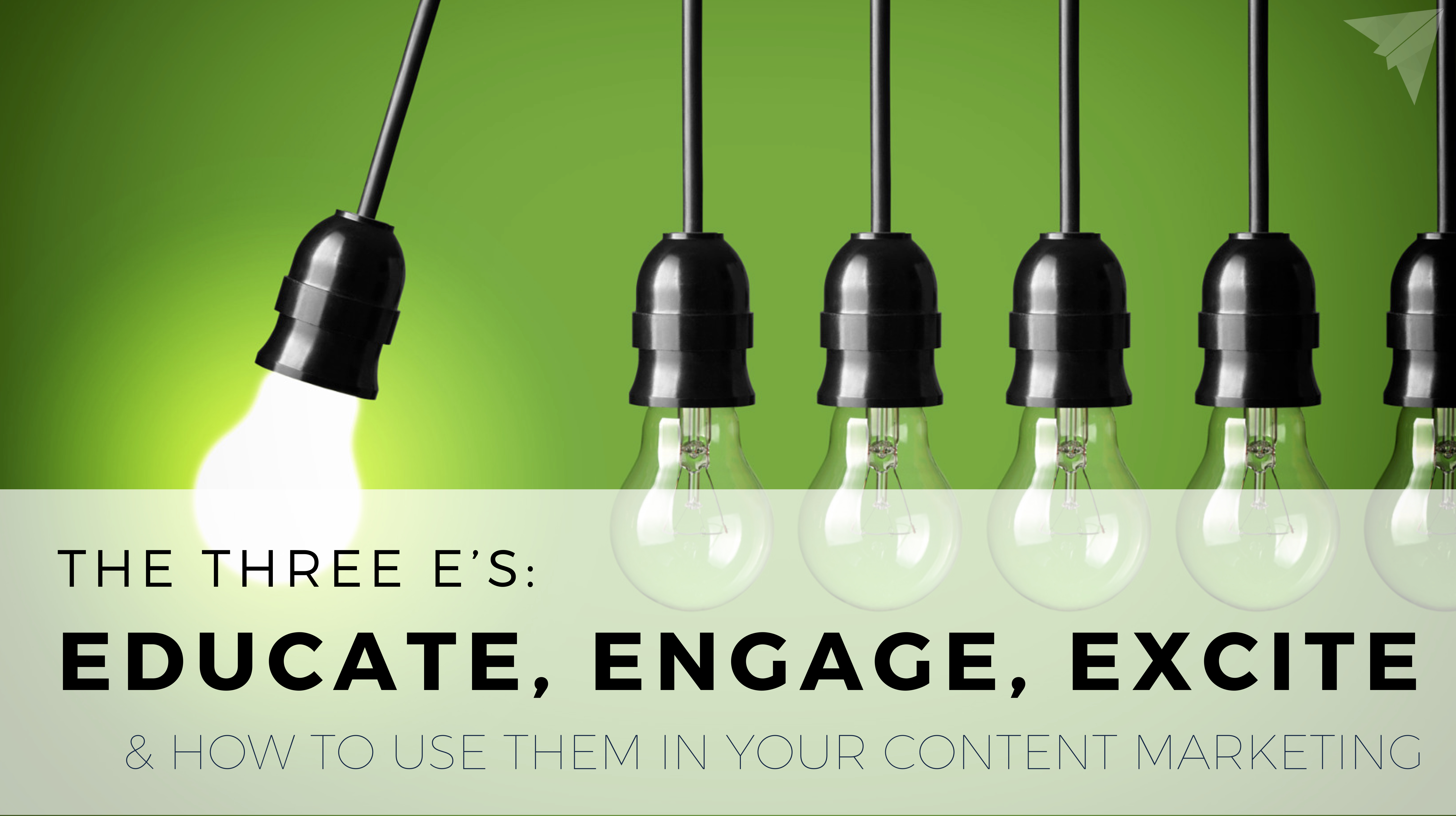 the three es of content marketing