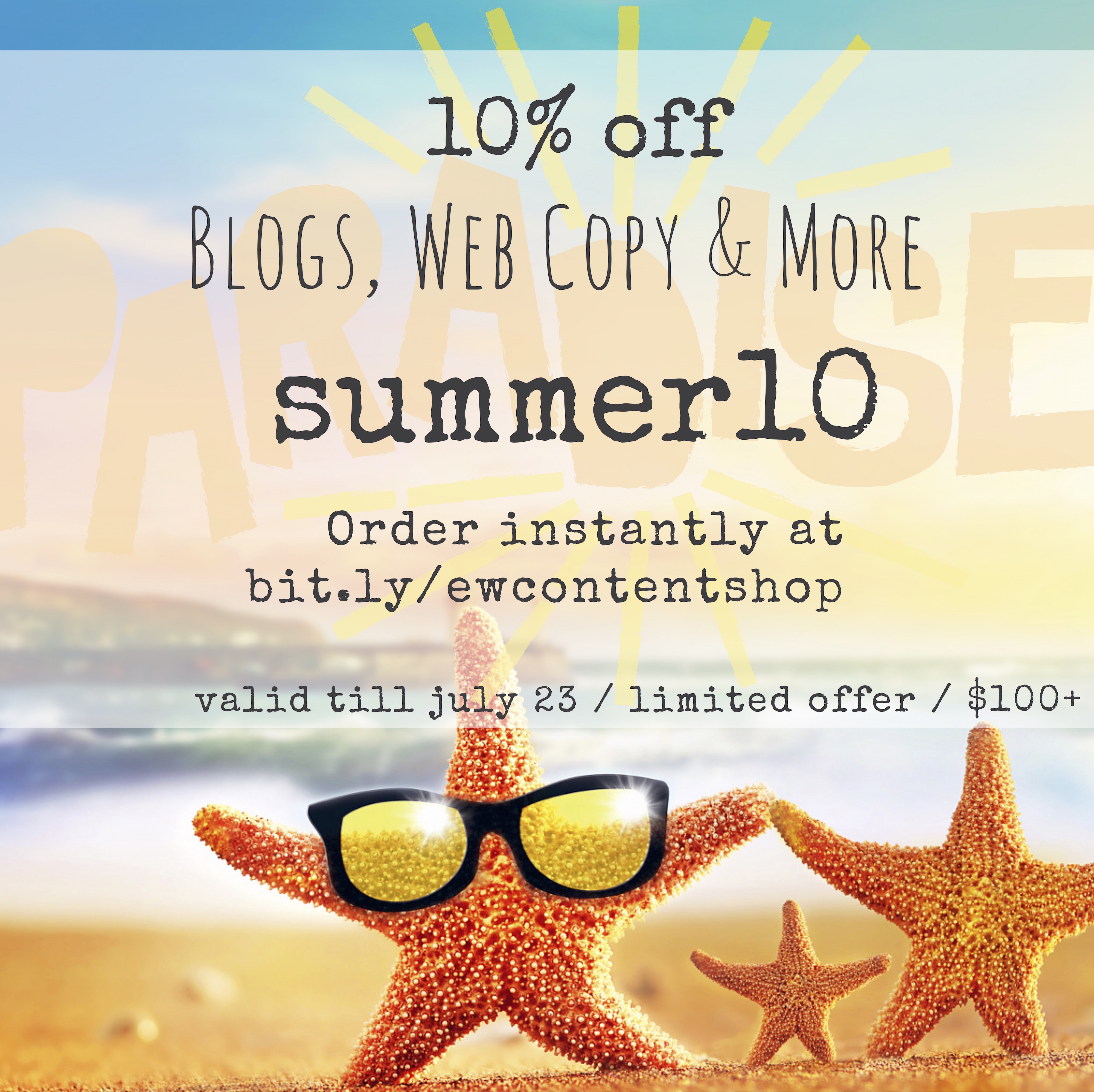 10 off blogging