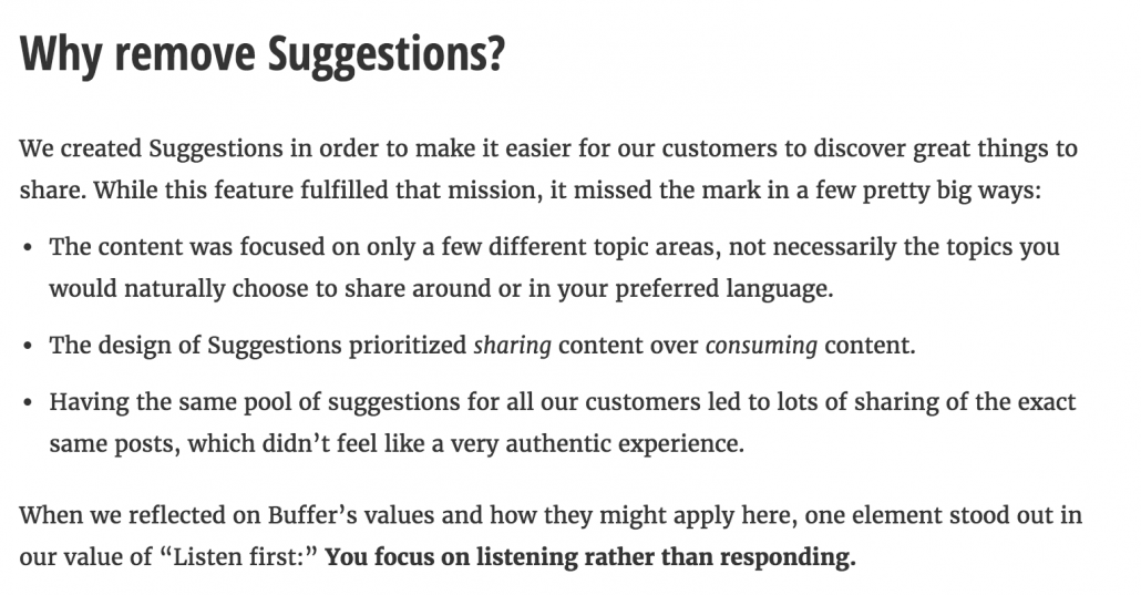 buffer suggestions closes