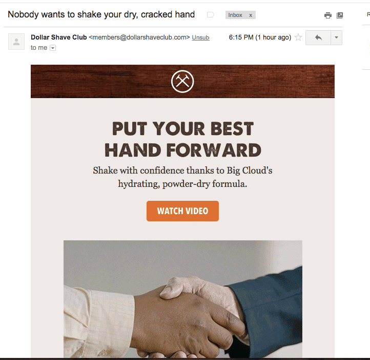 Dollar Shave Club Screenshot