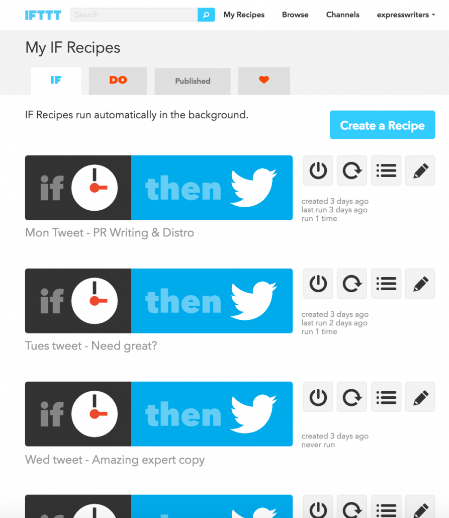 ifttt log