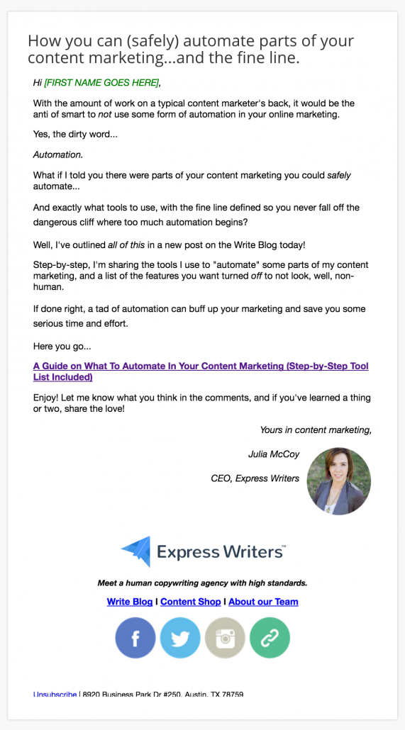 email campaign convertkit