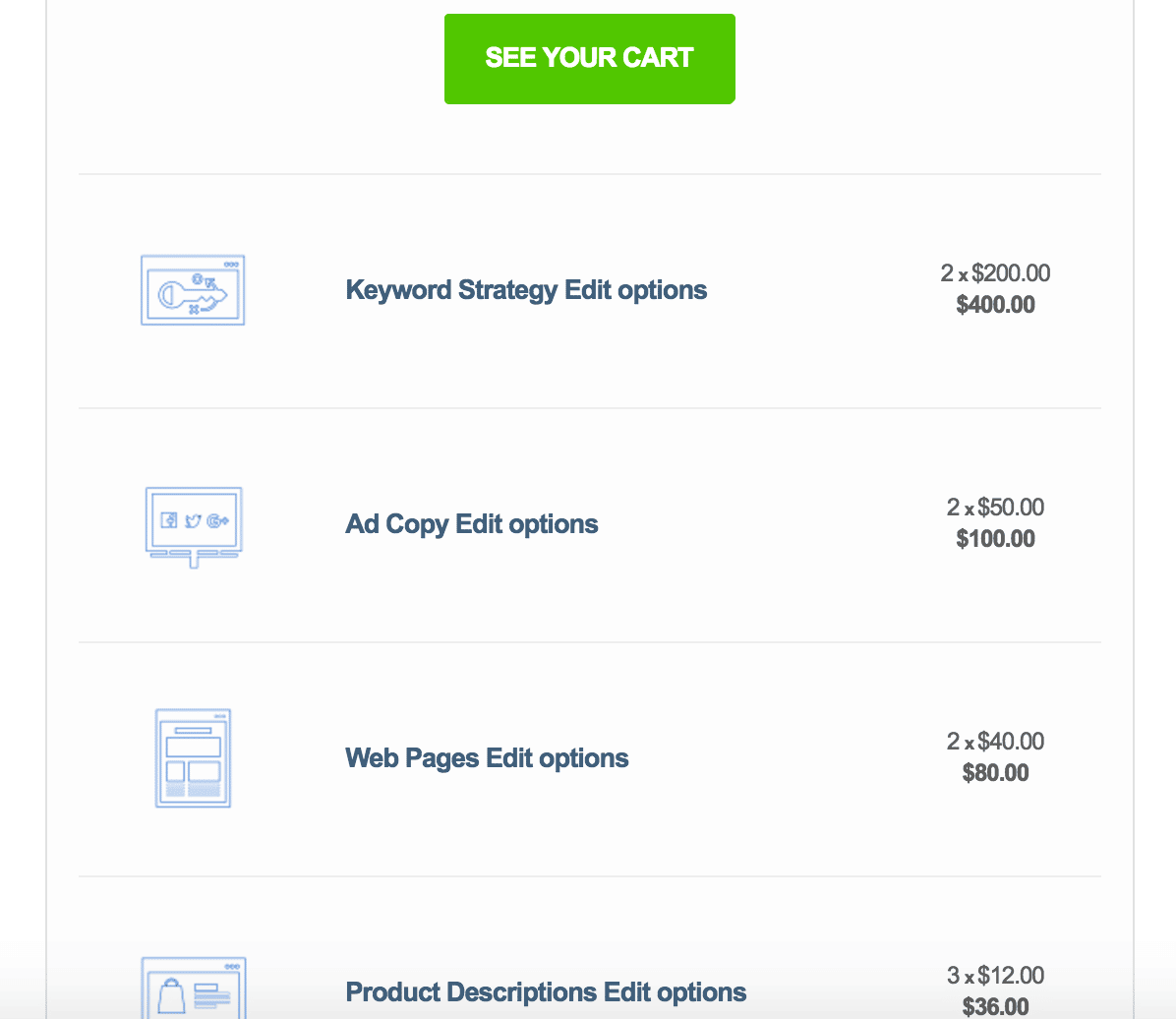 shopping cart