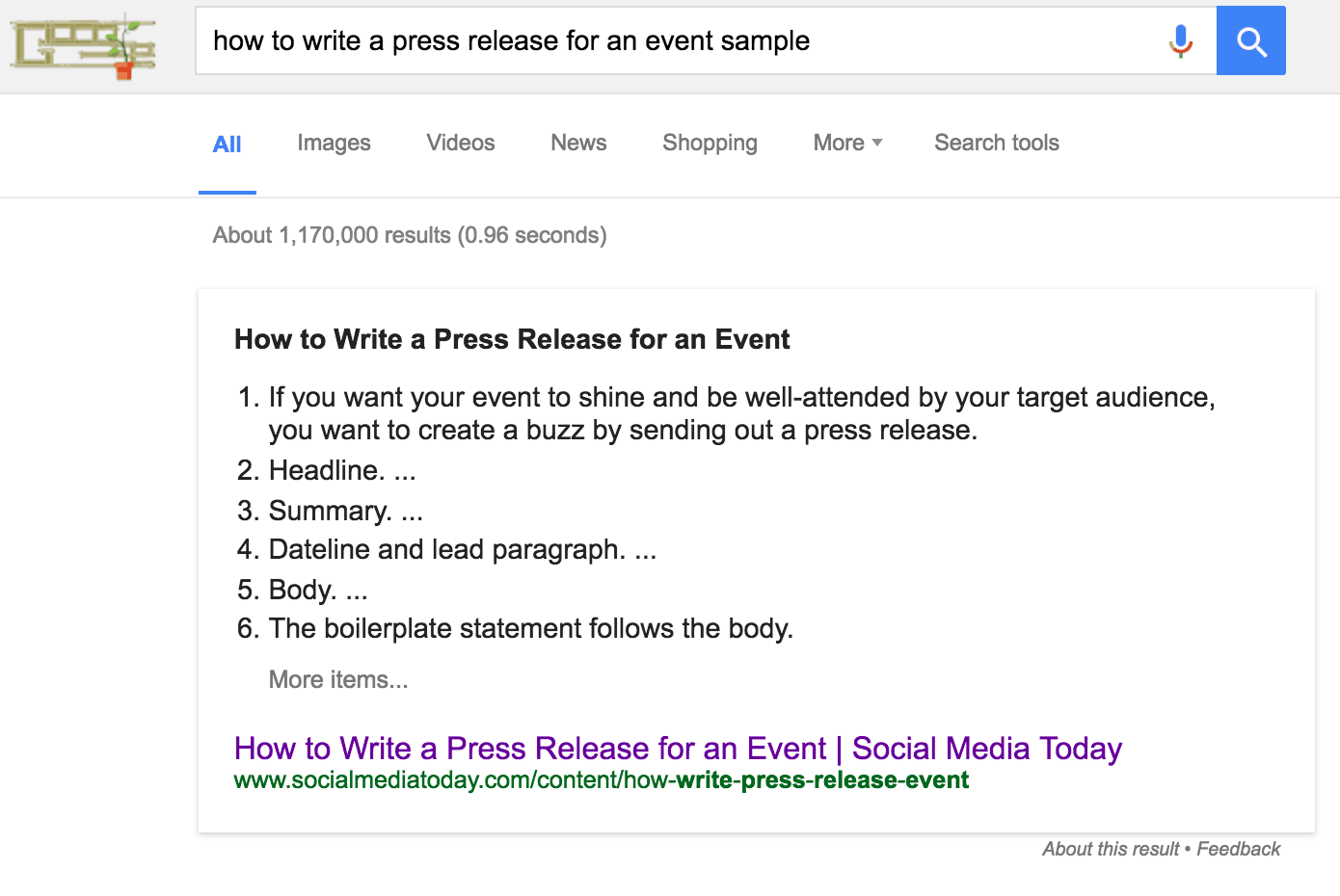 featured snippet ranking