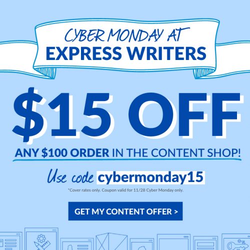 Cyber Monday Offer from Express Writers