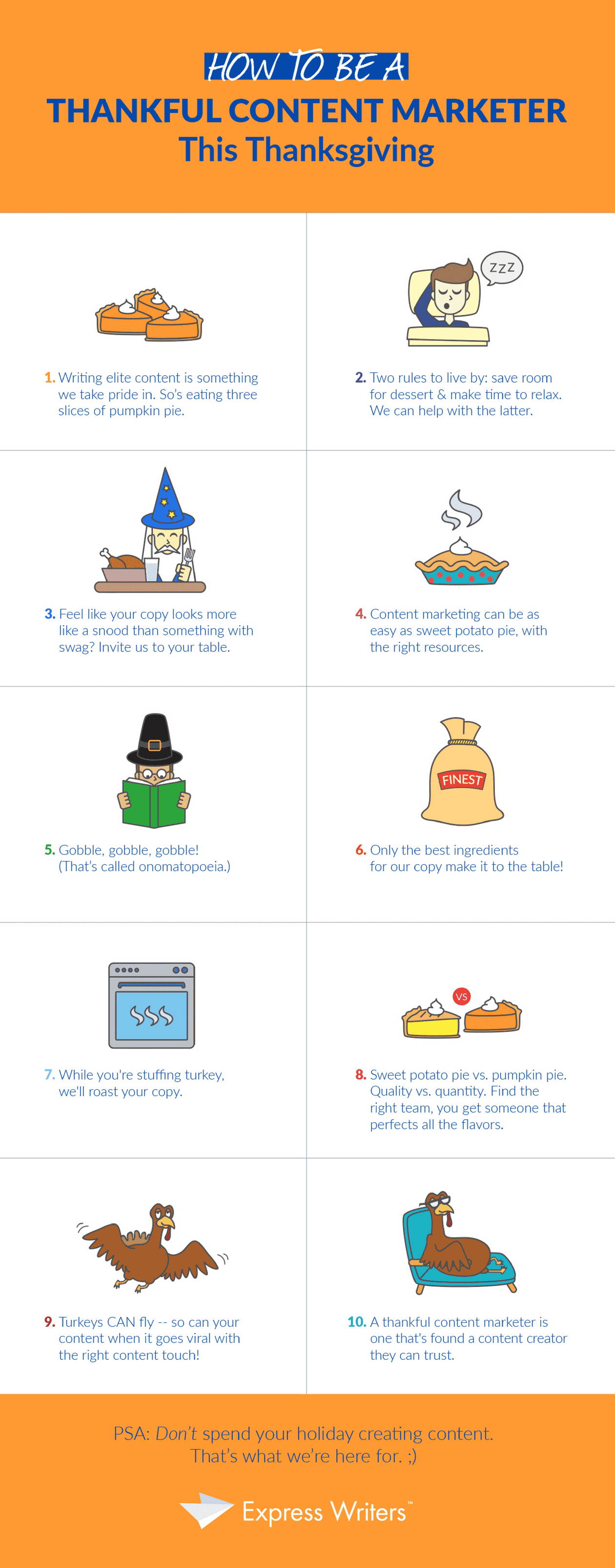 how to be a thankful content marketer