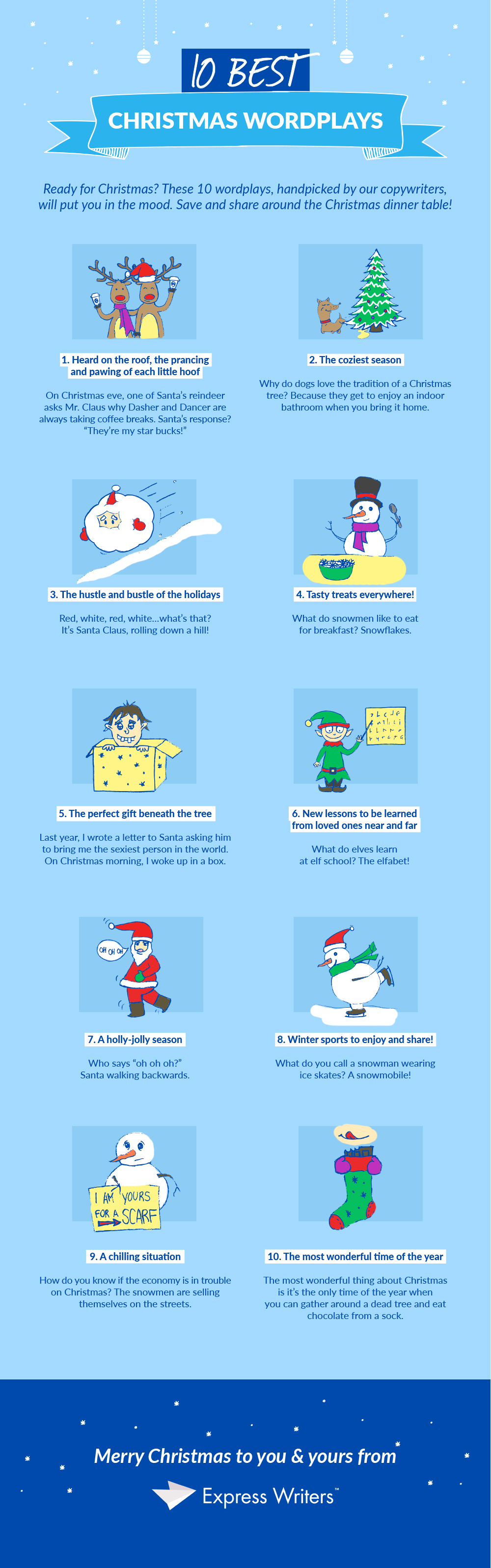 EW Christmas wordplay