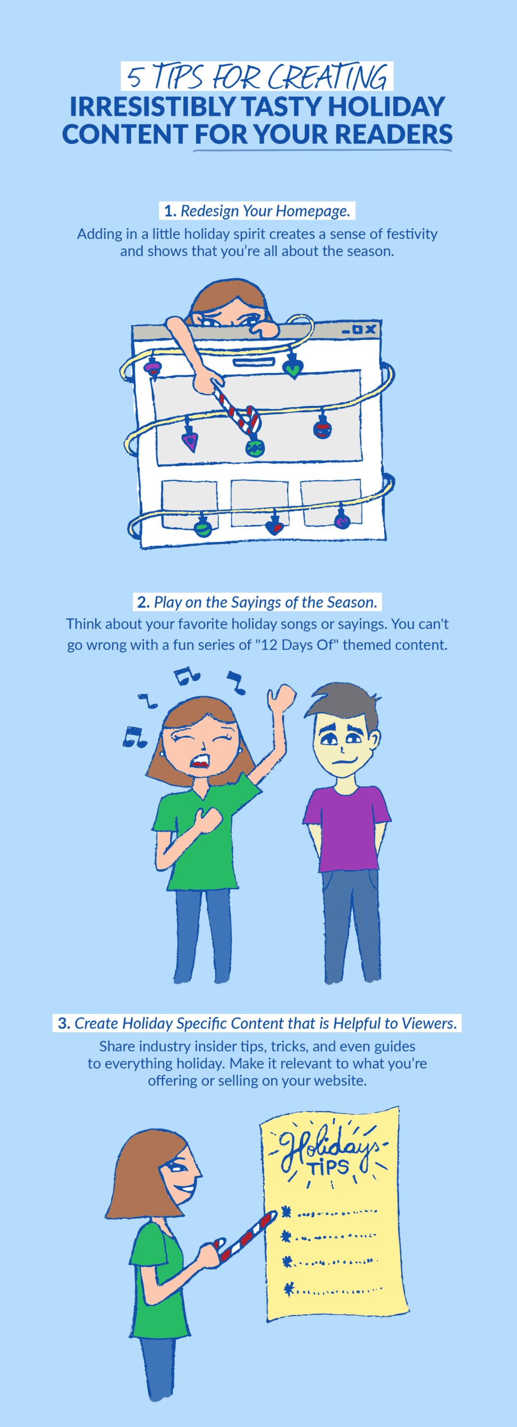 holiday content tips