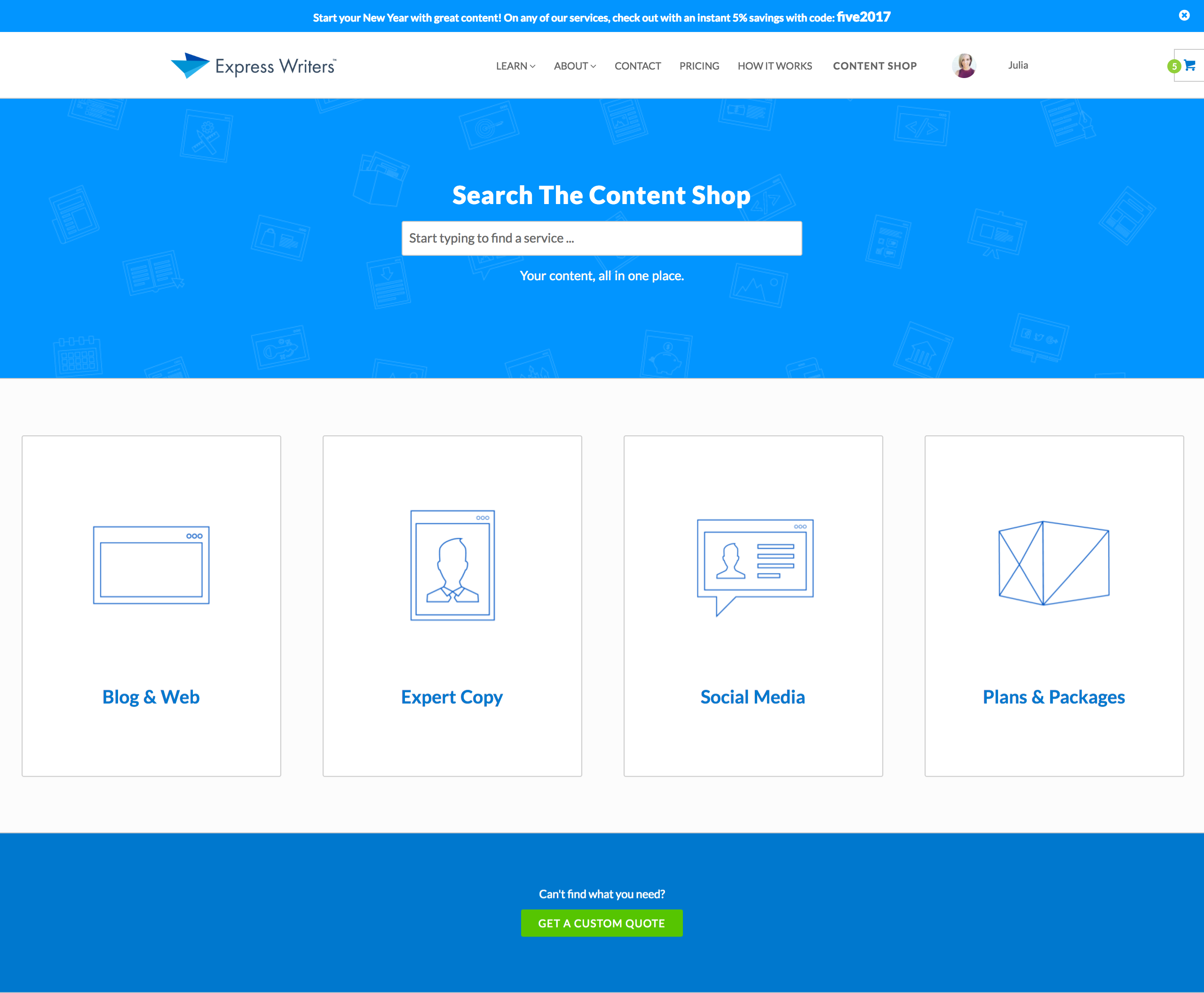 content shop non annoying popup ad