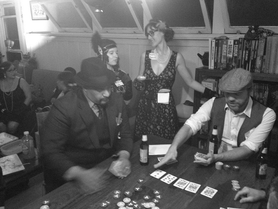 "Endgame," A LARP by Hans Olai Martinsen and Anne Marie Stamnestrø - Run for The Art of Storytelling Through Gaming group. Photo by Aaron Vanek.