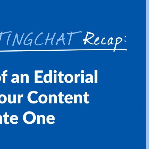 #ContentWritingChat Recap: The Benefits of an Editorial Calendar for Your Content & How to Create One with Nathan Ellering