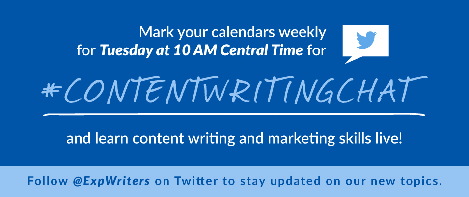 #Contentwritingchat