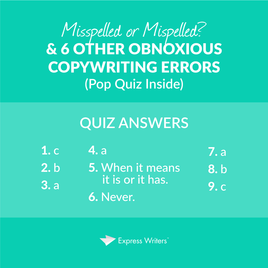 misspelled quiz question answers