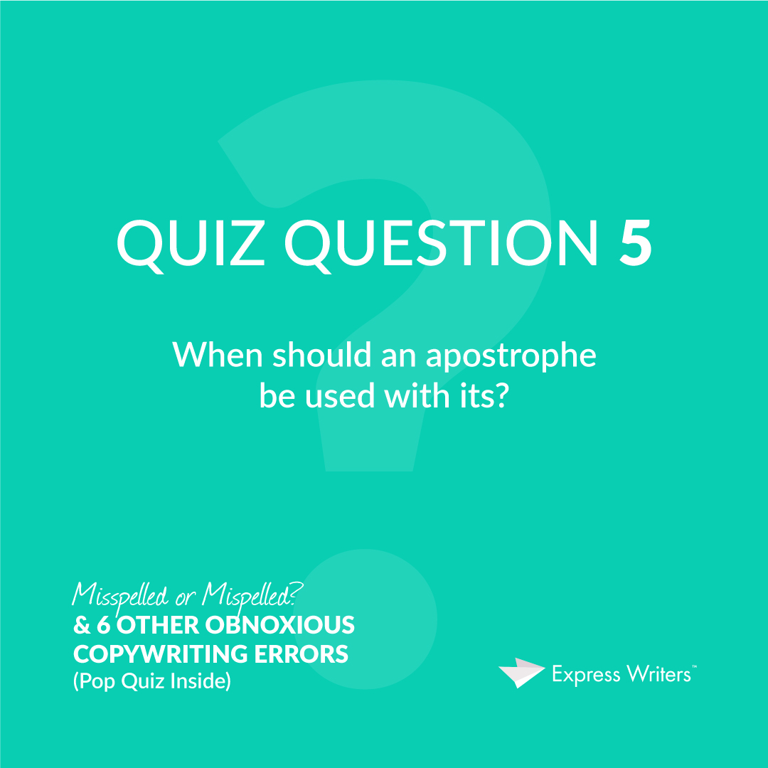 misspelled quiz question 5