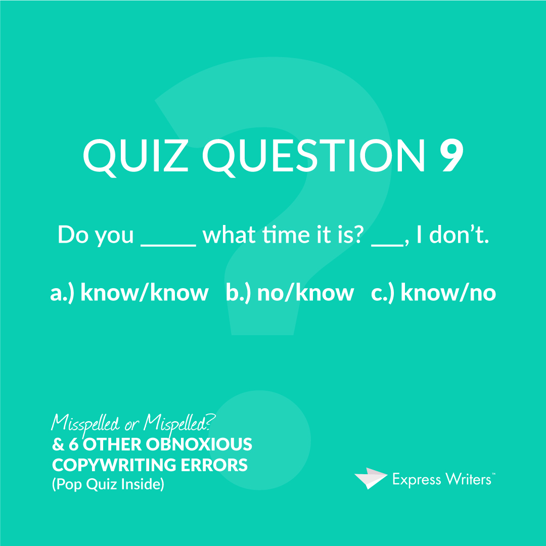 misspelled quiz question 9