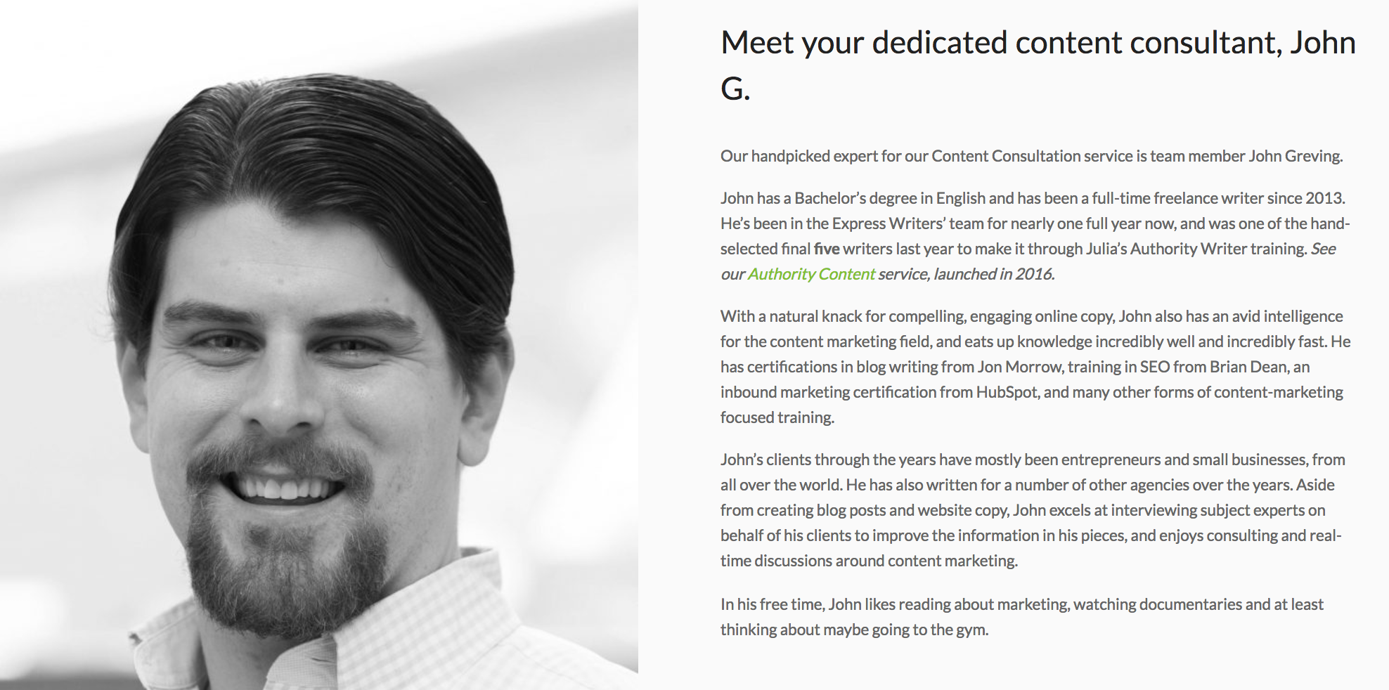 john g bio
