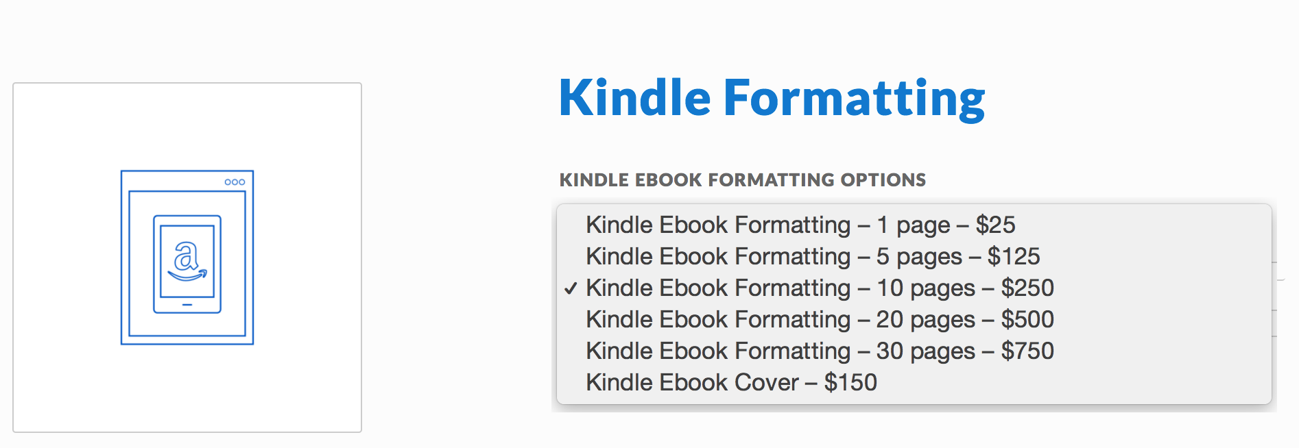 kindle formatting