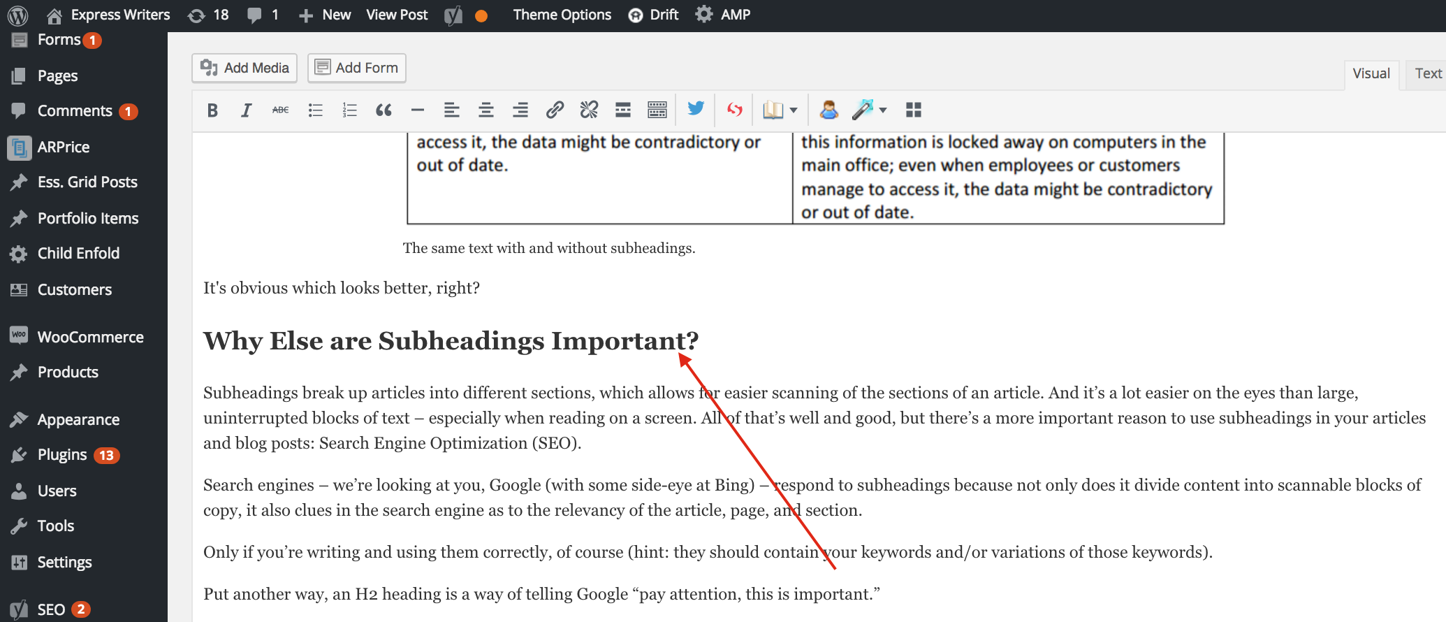 headers in wordpress