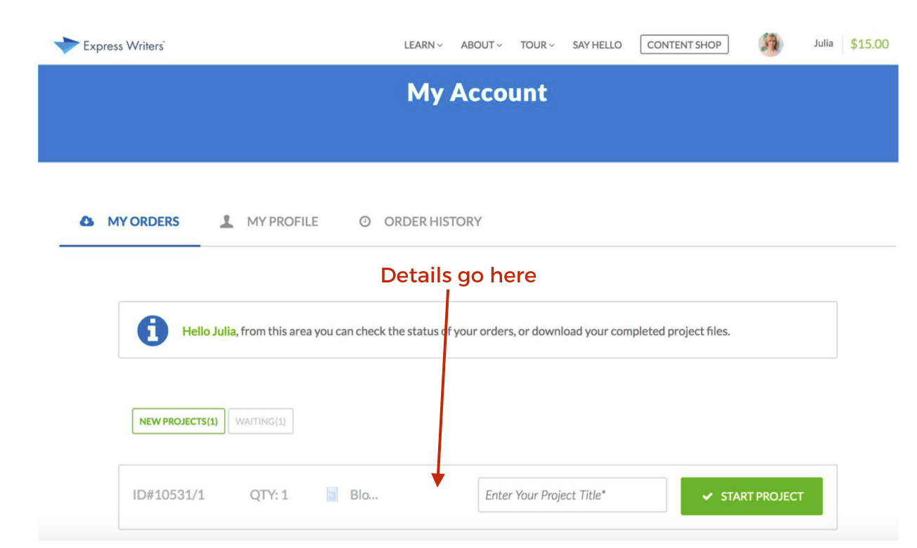 checkout process 2 express writers