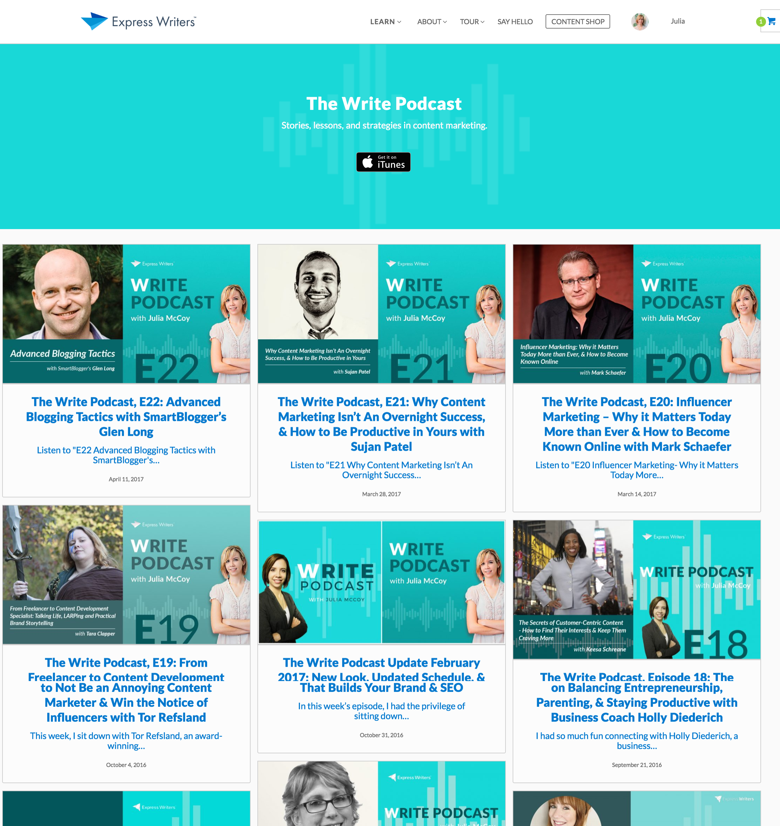 write podcast