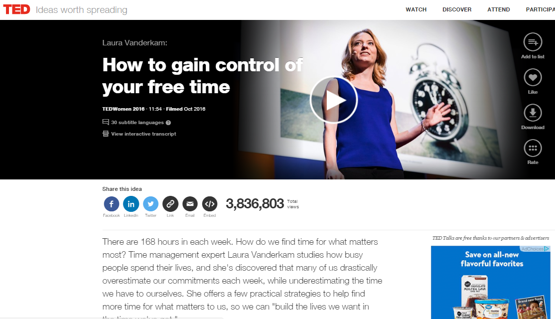 Ted Talk on Time