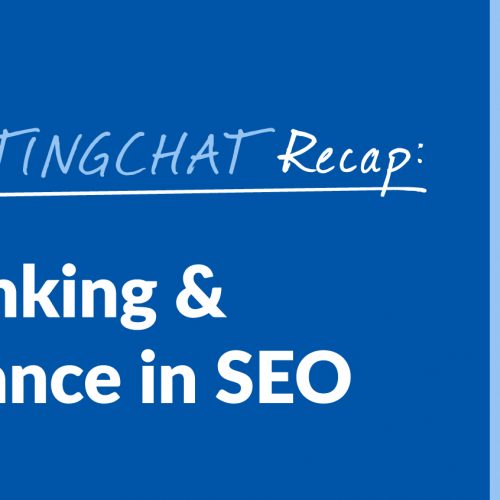 #ContentWritingChat Recap: Internal Linking & Its Importance in SEO with Sarah Danks