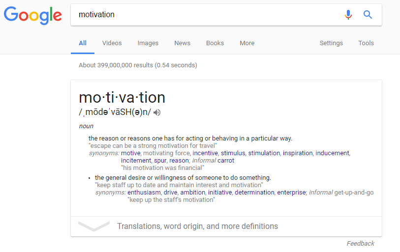 motivation results