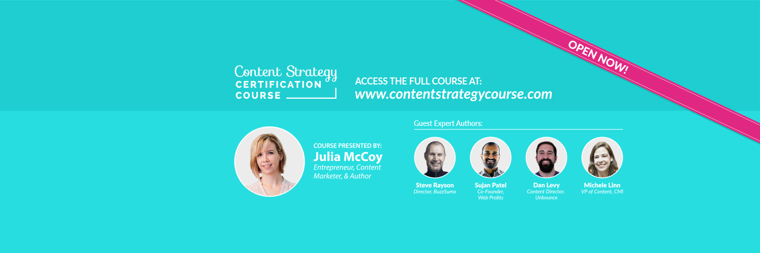 content strategy course cta