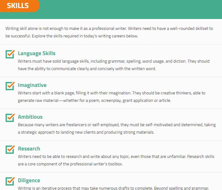 writing skills