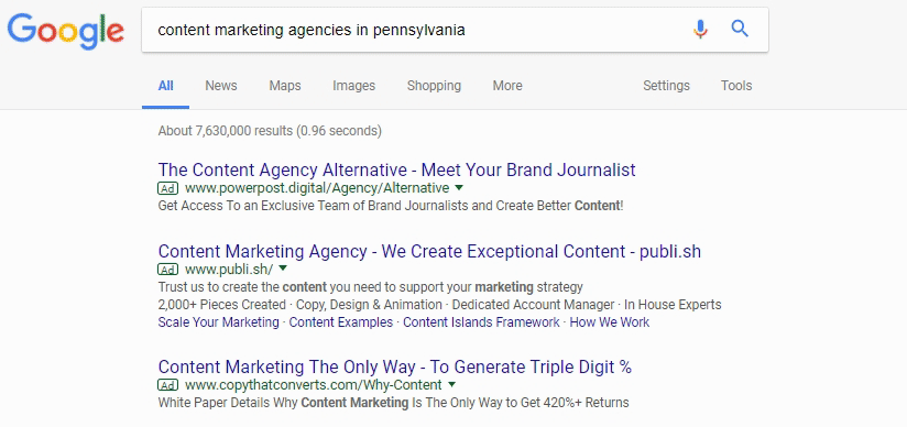 Content Marketing Agencies in pa
