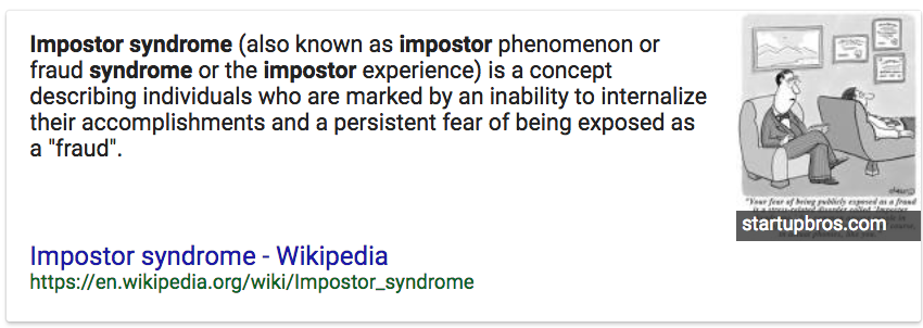 imposter syndrome