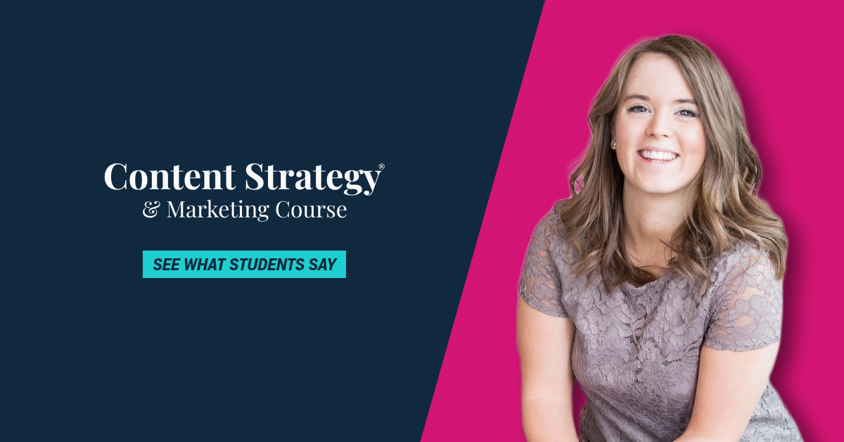 content strategy course cta