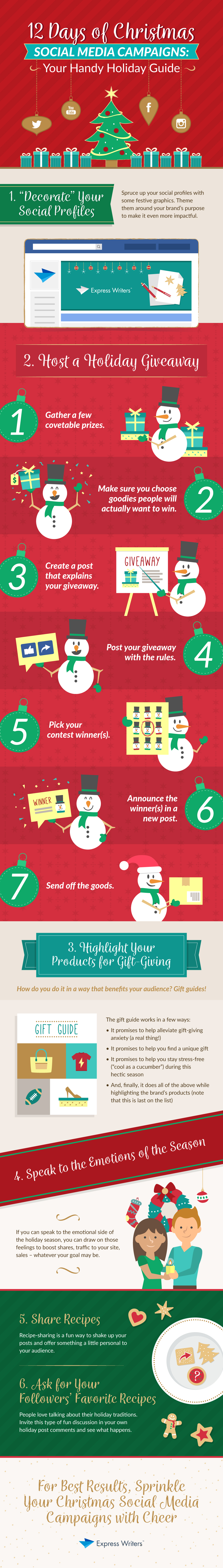 Christmas Social Media Campaigns infographic
