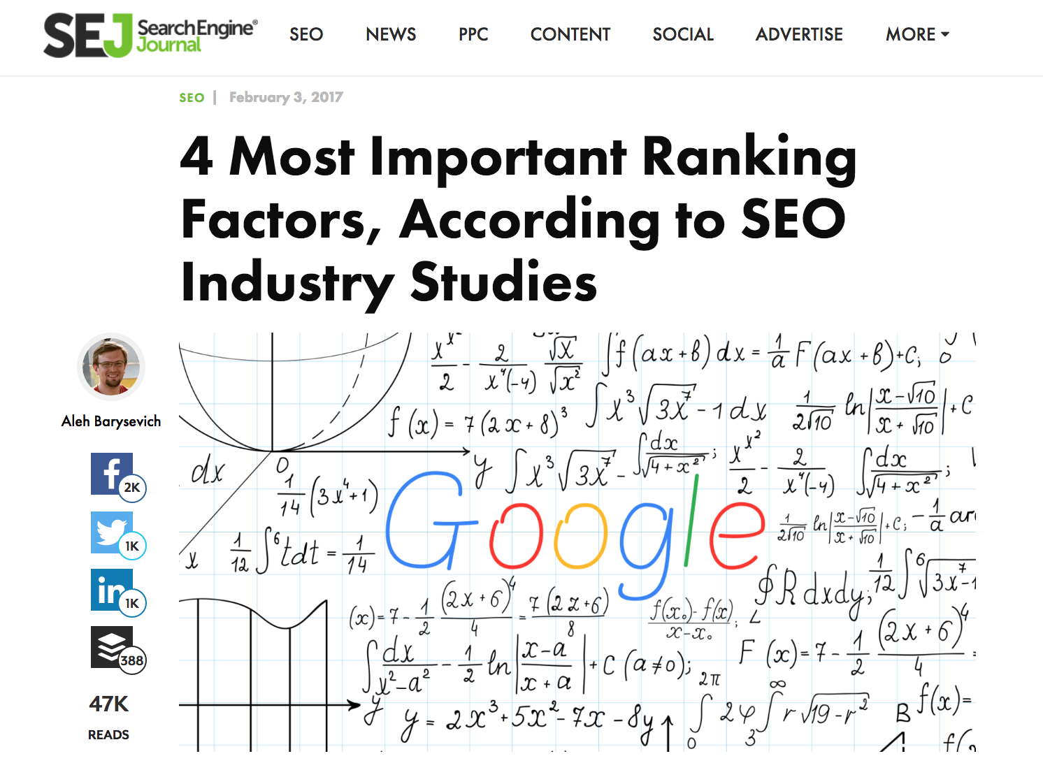 search engine journal article