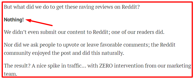 How Ahrefs posts get shared in Reddit